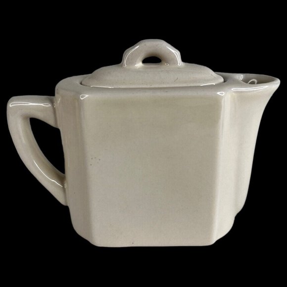 Restoration Hardware Tea Set Teapot Creamer On Tray Ceramic Tea For Two 2001 - Picture 3 of 12